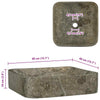 Graues Waschbecken Borigyuri 40x40x10cm (Marmor)