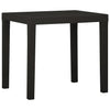 Anthrazitfarbener Gartentisch Bernardo 79x65x72cm (Kunststoff)