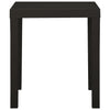 Anthrazitfarbener Gartentisch Bernardo 79x65x72cm (Kunststoff)