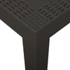 Anthrazitfarbener Gartentisch Bernardo 79x65x72cm (Kunststoff)