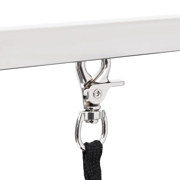 Cerniavschi verstellbarer Hundefrisiertisch (2 Schlaufen und Korb)