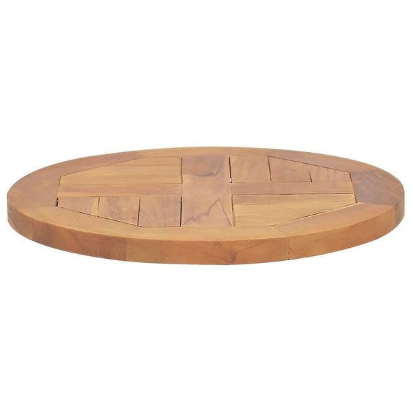 Tischplatte Leba 2,5cm 40cm (Teak rund)