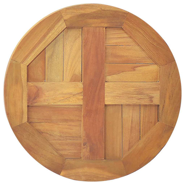Tischplatte Leba 2,5cm 40cm (Teak rund)