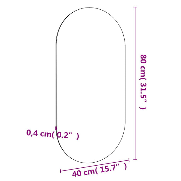 Spiegel Allyende 100x50cm (Glas)