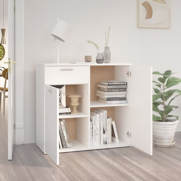 Weißes Sideboard Bayko 80x36x75cm (Holz)