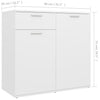 Weißes Sideboard Bayko 80x36x75cm (Holz)