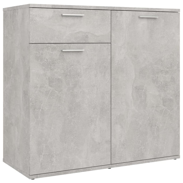Betongraues Sideboard Bayko 80x36x75cm (Holz)