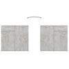 Betongraues Sideboard Bayko 80x36x75cm (Holz)