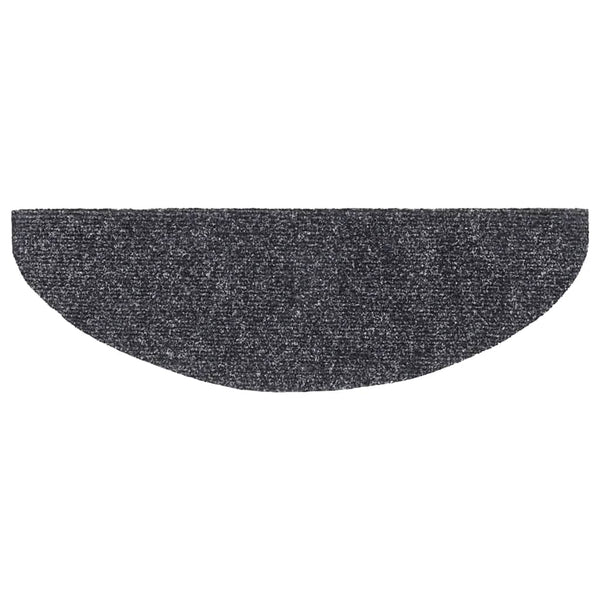 Dunkelgraue selbstklebende Treppenmatten Corbett 65x21x4cm (5 St.)