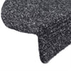 Dunkelgraue selbstklebende Treppenmatten Corbett 65x21x4cm (5 St.)