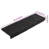 Graue Treppenmatten Tuberon 65x21x4cm (10 Stück Nadelfilz)