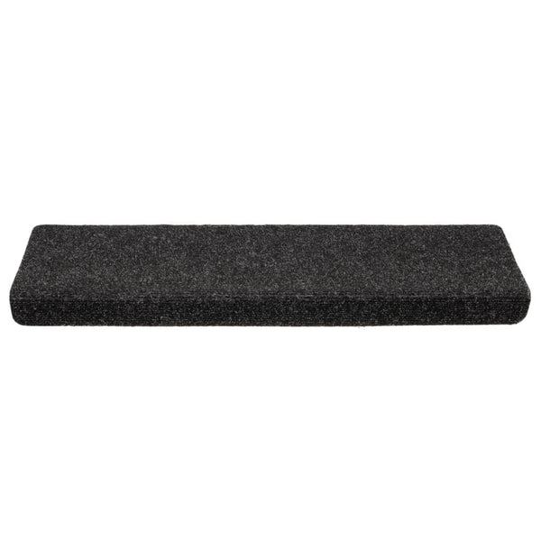 Schwarze Treppenmatten Tuberon 65x21x4cm (10 Stück Nadelfilz)