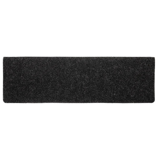 Schwarze Treppenmatten Tuberon 65x21x4cm (10 Stück Nadelfilz)