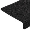 Schwarze Treppenmatten Tuberon 65x21x4cm (10 Stück Nadelfilz)
