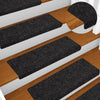 Schwarze Treppenmatten Tuberon 65x21x4cm (10 Stück Nadelfilz)