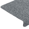 Hellgraue Treppenmatten Tuberon 65x21x4cm (5 Stück Nadelfilz)