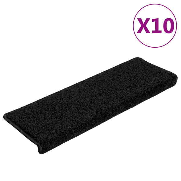 Schwarze Stufenmatten Vitold 65x21x4cm (10 Stück)