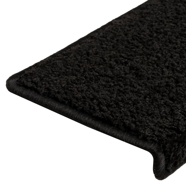 Schwarze Stufenmatten Vitold 65x21x4cm (10 Stück)