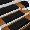 Schwarze Stufenmatten Vitold 65x21x4cm (10 Stück)