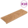 Beige Treppenmatten Vitold 65x21x4cm (10 Stk.)