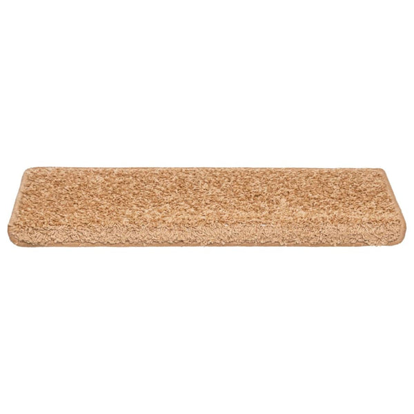 Beige Treppenmatten Vitold 65x21x4cm (10 Stk.)