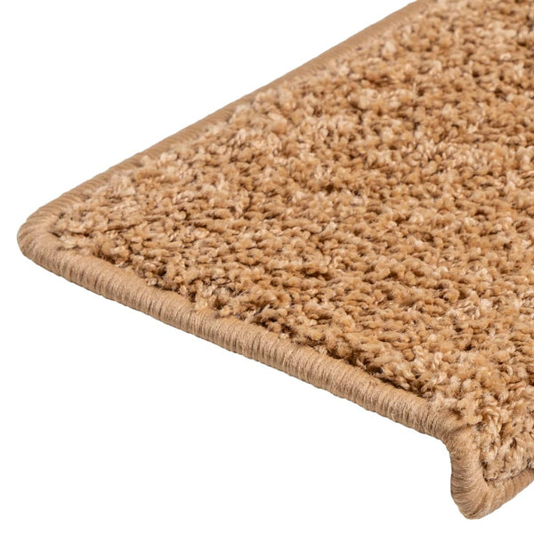 Beige Treppenmatten Vitold 65x21x4cm (10 Stk.)
