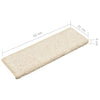 Treppenstufenmatte Vitold 65x21x4cm (10 Stück) Weiß