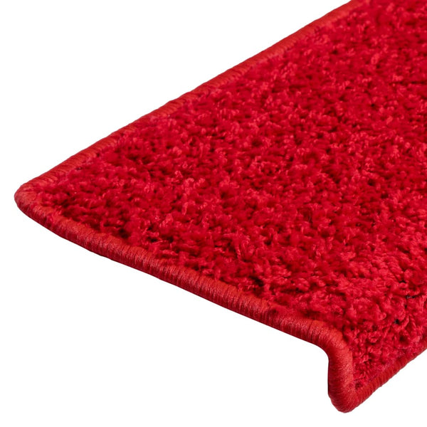 Roter Treppenteppich Vitold 65x21x4cm (10 Stk.)