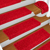 Roter Treppenteppich Vitold 65x21x4cm (10 Stk.)