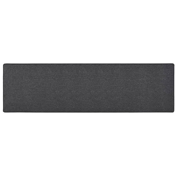 Anthrazitfarbener Läufer Cotti 50x200cm