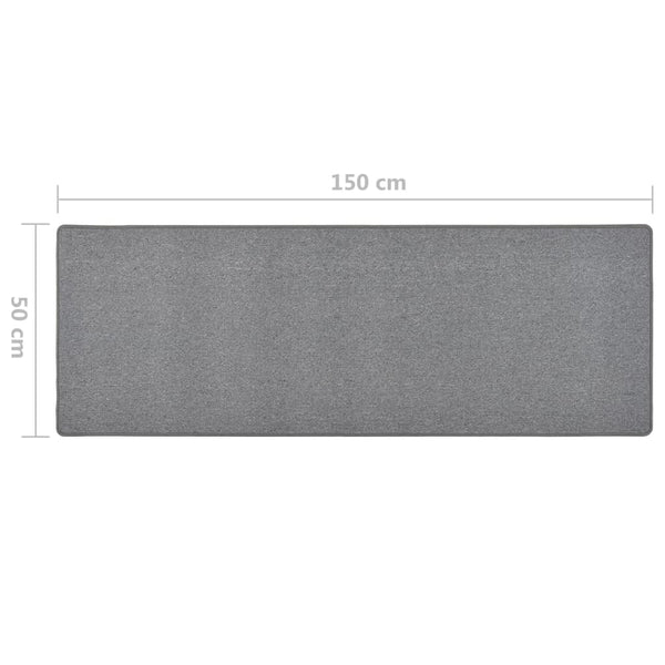 Dunkelgrauer Läufer Cotti 50x150cm