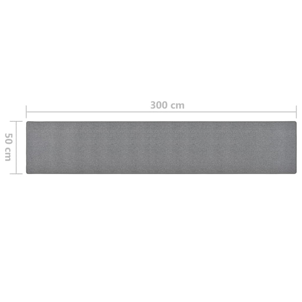 Dunkelgrauer Läufer Cotti 50x300cm
