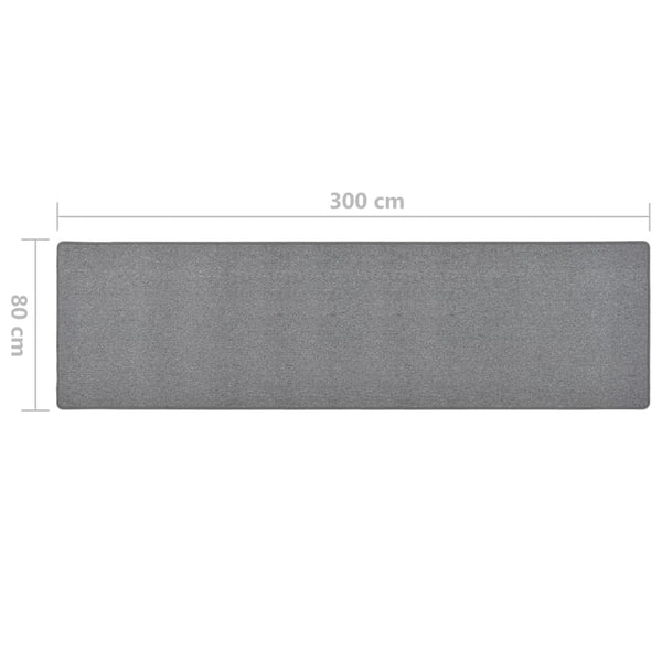 Dunkelgrauer Läufer Cotti 80x300cm