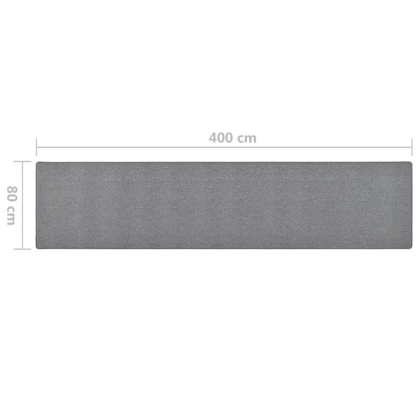 Dunkelgrauer Läufer Cotti 80x400cm