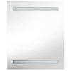 Schwarzer LED-Spiegelschrank Broinas 50x14x60cm