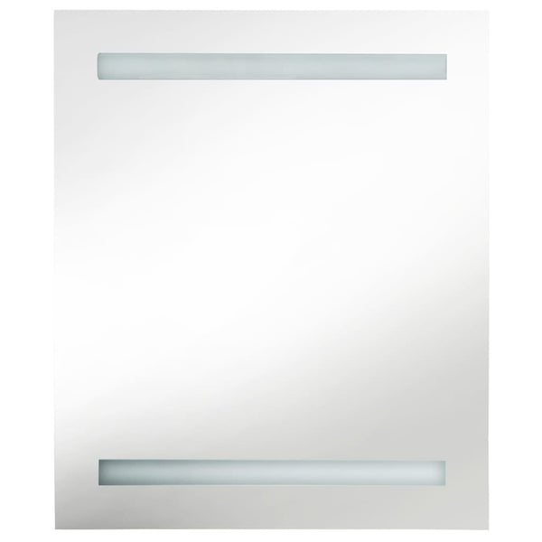 Schwarzer LED-Spiegelschrank Broinas 50x14x60cm
