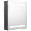 Badezimmerspiegelschrank Broinas grau LED 50x14x60cm
