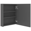 Badezimmerspiegelschrank Broinas grau LED 50x14x60cm