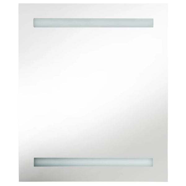 Broinas grauer LED-Spiegelschrank 50x14x60cm für das Badezimmer