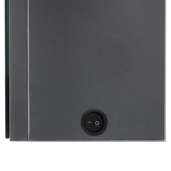 Broinas grauer LED-Spiegelschrank 50x14x60cm für das Badezimmer