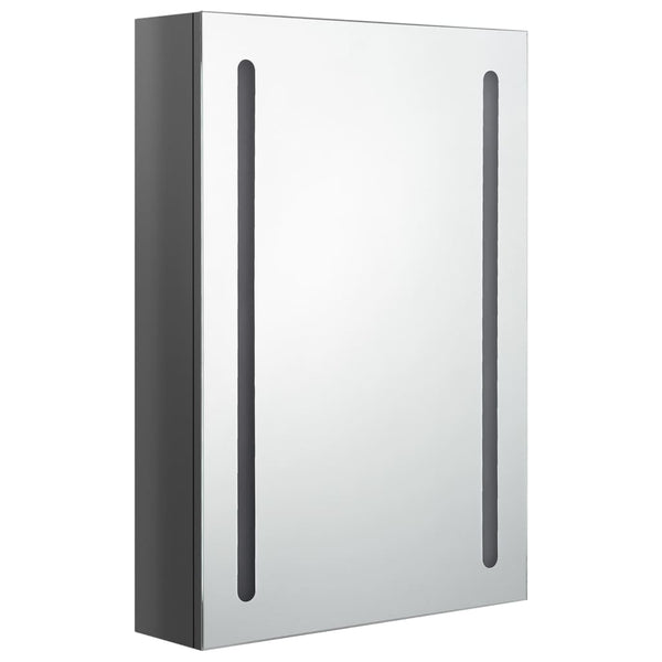 Eustis grauer Badezimmerspiegelschrank LED 50x13x70cm