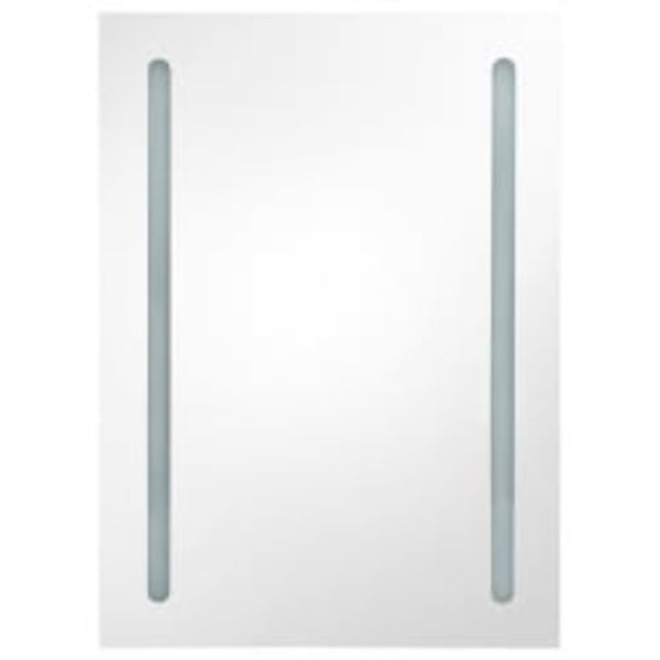 Eustis grauer Badezimmerspiegelschrank LED 50x13x70cm