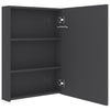 Eustis grauer Badezimmerspiegelschrank LED 50x13x70cm