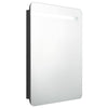 Musta led kylpyhuoneen peilikaappi Suzan 60x11x80cm