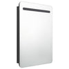 Musta led kylpyhuoneen peilikaappi Suzan 60x11x80cm