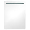 Musta led kylpyhuoneen peilikaappi Suzan 60x11x80cm