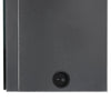 Grauer LED-Spiegelschrank für Badezimmer Eustin 89x14x62cm (glänzend)