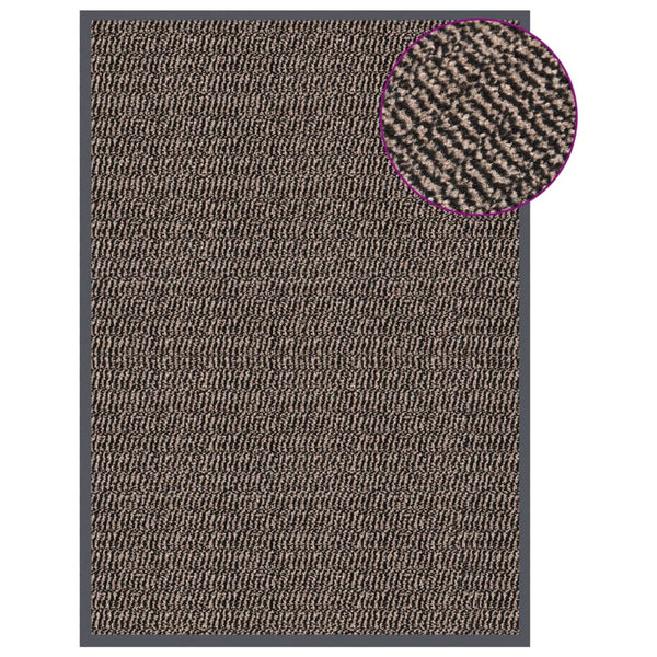 Dunkelbraune Fußmatte Rihawi 60x90cm (mit Flor)