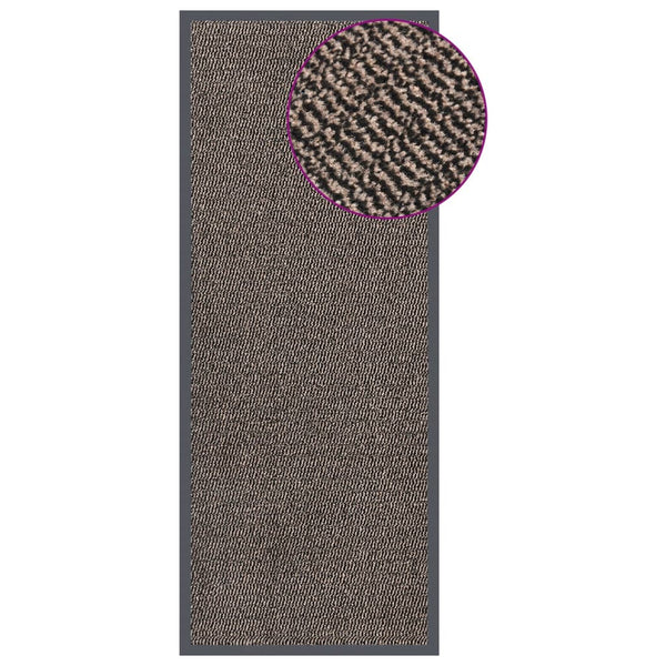 Tummanruskea ovimatto Rihawi 60x150cm (nukallinen)