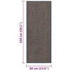 Tummanruskea ovimatto Rihawi 60x150cm (nukallinen)